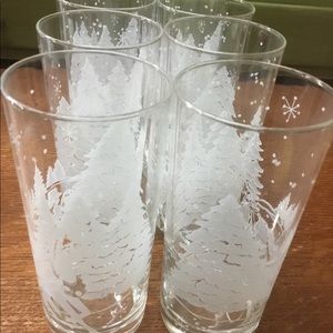 Christmas Glasses Set of 8